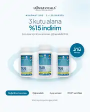 NuaDHA® 500 Üçlü Paket, Çocuklara Özel Çiğneme Kapsülü, 3 x 30 Kapsül 1