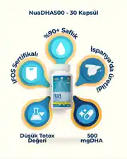 NuaDHA® 500 Üçlü Paket, Çocuklara Özel Çiğneme Kapsülü, 3 x 30 Kapsül 2